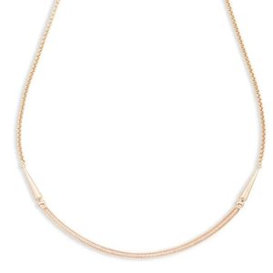 Kendra Scott Scottie Necklace Adjustable Choker Rose Gold NWT